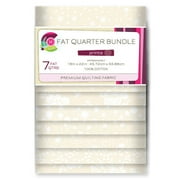 VIP Fabrics Creative Cuts Fat Quarter Bundle, Cream on Cream