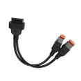 thumbnail image 1 of Unique Bargains 16 Pin to 4 Pin 6 Pin Motorcycle 2 in 1 OBD Cable Diagnostic Tool Scanner Adapter Fit for Harley, 1 of 7