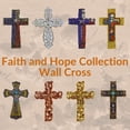 thumbnail image 5 of Comfy Hour Faith and Hope Collection Faux Stone with Nail Wall Cross, Religious Decoration, Polyresin, 5 of 5