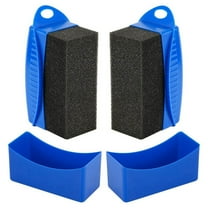 Tire Shine Applicator, Dressing Applicator Pad, Sponge Curved Detail with Handle A