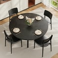 thumbnail image 6 of Ataucjin Dining Table for 4, 47 Inch Kitchen Table, Round Dining Room Table with Storage Shelf for Dining Room, Kitchen,Table Only, 6 of 8