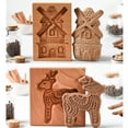 thumbnail image 6 of DIY Wood Material Cookie Molds Cookie Cutters Chocolate Moulds for Cookies Stamp Embossing Baking Cookie 8 Styles Choose, 6 of 19