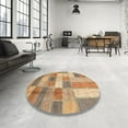 thumbnail image 3 of Ahgly Company Indoor Rectangle Abstract Chocolate Brown Patchwork Area Rugs, 8' x 12', 3 of 6