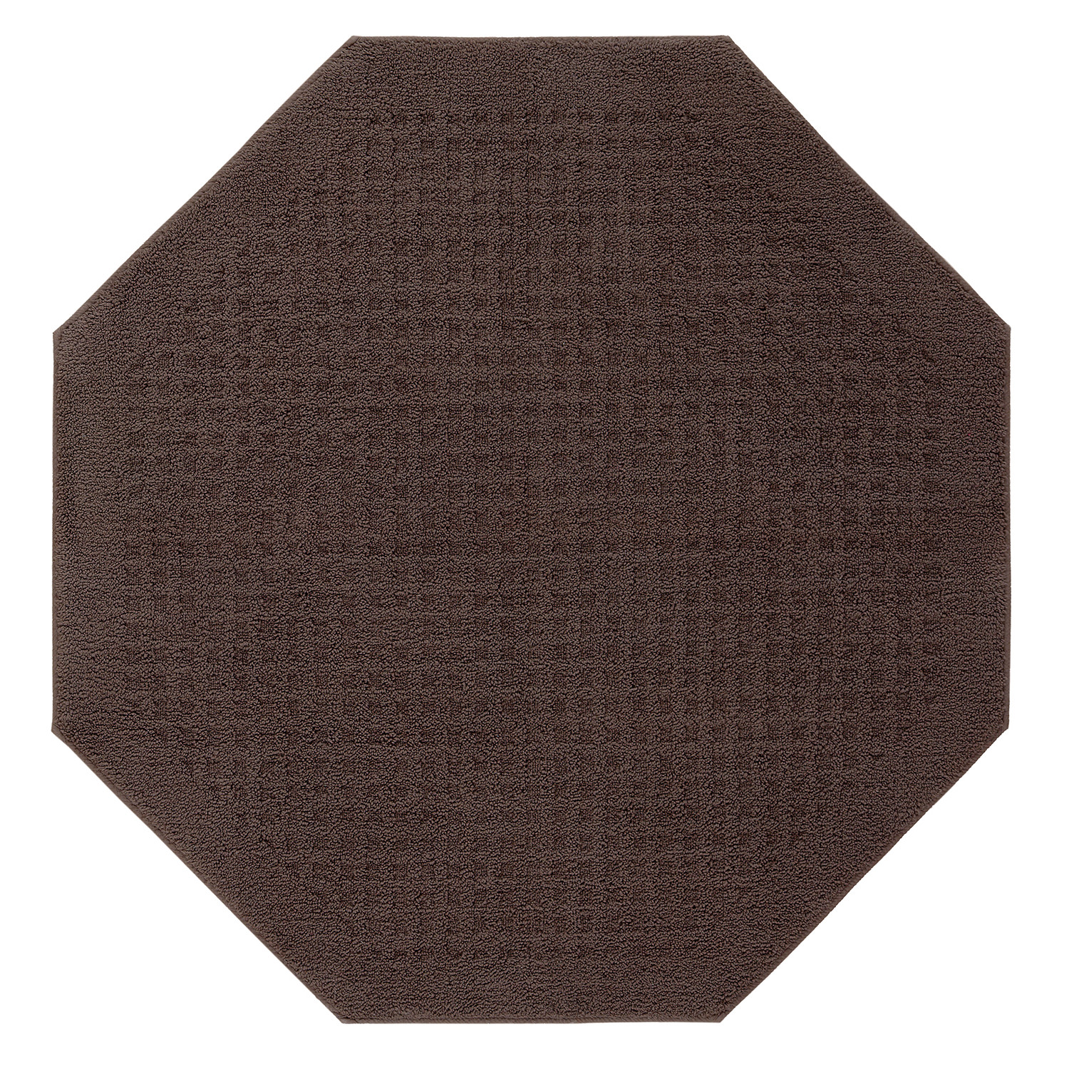 Mohawk Home Vista Chocolate Bath Rug Octagon, 4'x4', Brown