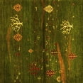 thumbnail image 1 of Ahgly Company Indoor Square Abstract Yellow Contemporary Area Rugs, 3' Square, 1 of 4