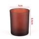 thumbnail image 1 of Taza de vela de vidrio esmerilado de color 7 * 8,4 cm Candelabro romántico de interior Taza de vela decorativa, 1 of 3