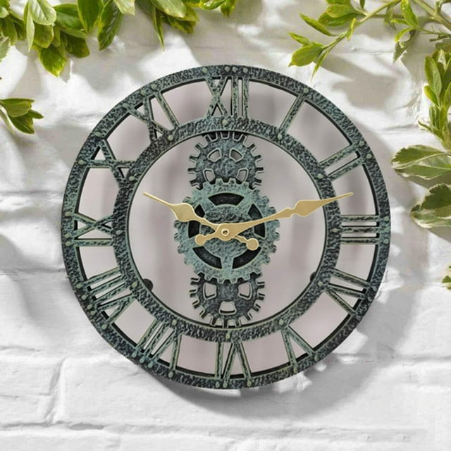 Reloj de Pared Fernando Reloj de pared de una cara azul antiguo 30 cm