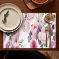 thumbnail image 4 of Pioneer Flower Floral Print Pattern Summer Placemats Table Placemats Set Of 6-Linen Kitchen Washable Placemats Table Mats 12x18 Inch Non-Slip Heat Resistant, 4 of 5