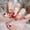 With five tools (glue + jelly glue + sand strip + cleaning tablet + nail remover), variant on Wearing Nail Finished Fake Nail Bow Nail Art Cute Strawberry Nail Patch Wearable Nail Art Wholesale B13