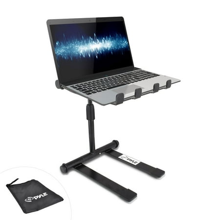 PYLE PLPTS55 - Universal Portable Foldable Telescoping Height Professional DJ Laptop