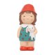 thumbnail image 5 of Figuras de niña de sombrero rojo en miniatura de resina pintadas a mano, adorno para jardín, casa de muñecas F, 5 of 9