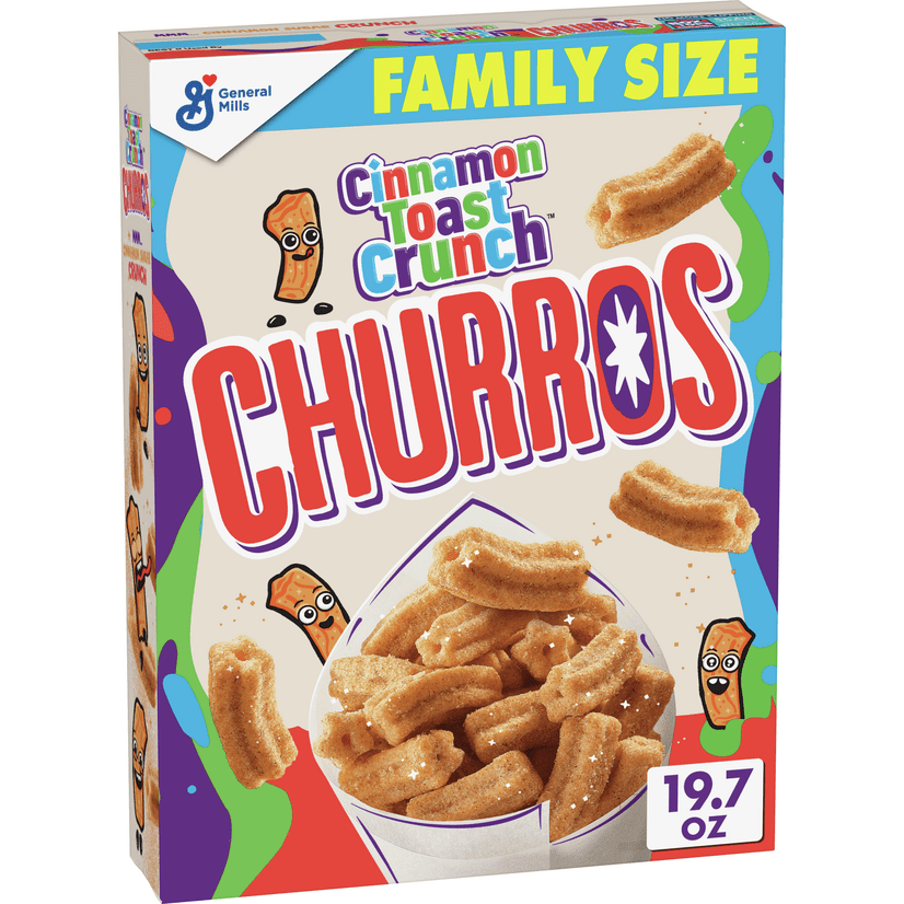 Cinnamon Toast Crunch Churros, Cereal with Whole Grain, 19.7 oz