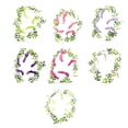 thumbnail image 3 of Monstrate Vides de glicinia artificiales ecológicas para decoración de jardín o hogar flores artificiales de bajo mantenimiento para Plantas Artificiales Blanco Alambre de hierro, 3 of 6
