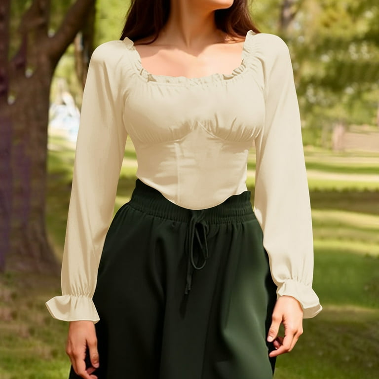 Vintage Corset Tops for Women Renaissance Costume, Off Shoulder