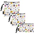 thumbnail image 2 of 3 Size Reusable Food Storage Bags Set Airtight Zipper Closure Lunch Snacks Travel Organizer Cartonn Halloween Partten, 2 of 8