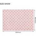 thumbnail image 3 of SKYSONIC Toilet Bathroom Rugs Sets 2 Piece, Black Polka Dots on Pink Background Soft Absorbent Fluffy Toilet Mat Set Non-Slip Rubber Backing Bath Mats for Bathroom,16"x24"+20"x24", 3 of 7