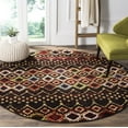 thumbnail image 3 of Safavieh Amsterdam Gladwin Geometric Area Rug, Black/Multi, 6'7" x 6'7" Round, 3 of 8