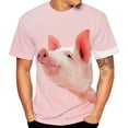 thumbnail image 2 of Summer New Funny Pig T-Shirts Cute Animal 3D Print Streetwear Men Women Casual Fashion Oversized T Shirt Kids Tees Tops Clothing, 2 of 5