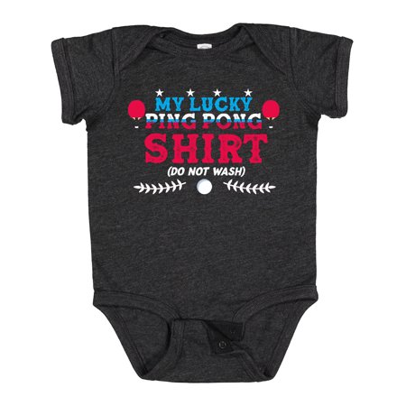

Inktastic Lucky Ping Pong Shirt Table Tennis Gift Baby Boy or Baby Girl Bodysuit