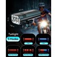thumbnail image 3 of Luz para Bicicleta Cuytgsg 9800 Lúmenes 10 Modos Recargable 48+ hrs, 3 of 8