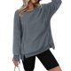 thumbnail image 2 of Blusas para mujer,Chaqueta polar para mujer, jersey, blusa afelpada, sudadera de invierno gruesa y cálida de manga larga, poliéster, ropa informal, sopatenor, 2 of 9