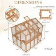 thumbnail image 6 of AECOJOY 6x7 FT Wooden Greenhouse For Outdoors,Walk-in Garden Greenhouse with Plant Stand with Polycarbonate Panels for Backyard or Patio, 6 of 12