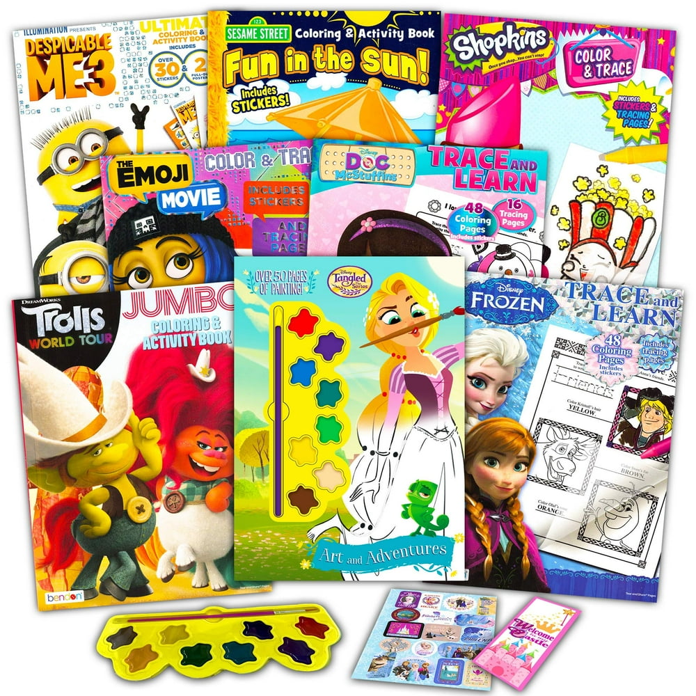 Coloring Books Bulk Assortment for Girls Kids Ages 4-8, Bundle Includes