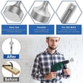 thumbnail image 4 of SDS-Plus T Post Ground Rod Driver, Drill Bit Driver Durable Hammer Drill Rod Converter pour Hammer Drill Ground Rods F.., 4 of 5