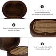 thumbnail image 2 of KONTONTY Jewelry Display Box Synthetic Material 1Set 2.75X1.97X1.38in, 2 of 8