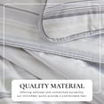 thumbnail image 2 of Solid Quilt Set - Lightweight, Soft, All-Season - 3-Piece Reversible Dot Stitched Bedding Set (King / California King, Striped), 2 of 6