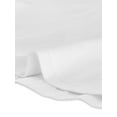 thumbnail image 5 of INSPIRE CHIC Women's V Neck Stretch Solid Ruffle Hem Tie Front Wrap Peplum Top White XL, 5 of 5