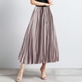 thumbnail image 2 of HexaHive Streamer Pleated A - Line Skirt - Slim Elastic High - Waist Loose Swing Skirt, 2 of 7