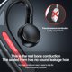 thumbnail image 3 of Auriculares de conducción ósea, oreja abierta, deportivos inalámbricos, Bluetooth, micrófono integrado, entrenamientos de carrera y ciclismo, estéreo rojo, 3 of 9