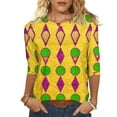 thumbnail image 2 of Wowcloth Woman's Round Neck Blouse, Casual and Comfortable for Daily Wear and Festive Wears, 2 of 8