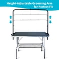 thumbnail image 4 of SHELANDY 46-in Pet Dog Grooming Table with Baskets | Groomer Trimming Table for Large Breeds, 4 of 7