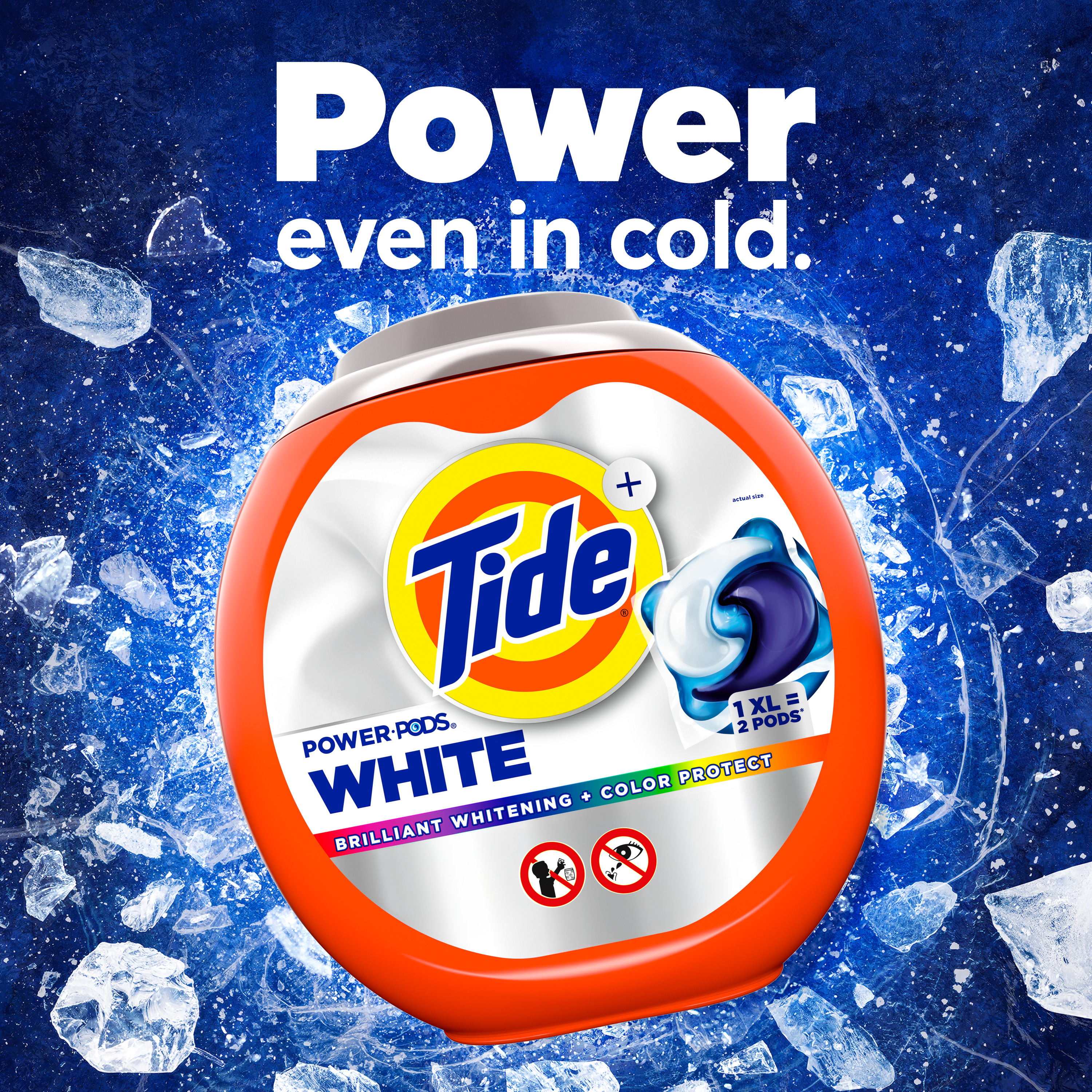 Tide Power Pods White Laundry Detergent Pacs, 18 Count photo 5