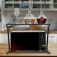 thumbnail image 3 of Support de Rangement pour Four à Micro-Ondes, Grand Support de Four à Micro-Ondes Support de Four à Micro-Ondes Design Carré avec Joint Élégant pour Cuisine pour Rangement de Cuisine, 3 of 8
