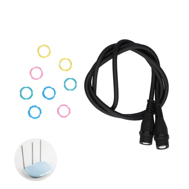 Cable De Enchufe Bnc A Bnc 500A 5A 50Ohm Adaptador Bnc Multifuncional Cable De Prueba Para Osciloscopio Wifi Monitor De Enrutador Inalámbrico seitruly TO004819-00