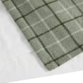 thumbnail image 7 of Madison Park Modern Curtain Adult Indoor Plaid Faux Leather Tab Top, 50"x84", Green, 7 of 7