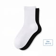 thumbnail image 2 of MJumppHome 10 Pairs Non Binding Loose Fit Ankle Socks Seamless Wide Thin Crew Socks No Elastic Top for Men Women Sock Sizes 9-13,Black, 2 of 7