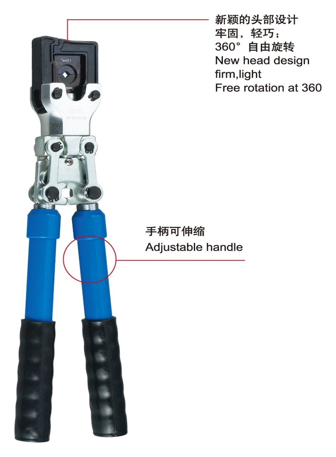 Crimping Tool, Terminal Crimper, Crimping Pliers Wire Large Terminal Crimping Pliers For 10-150mm2 ,Wide Application