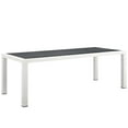 thumbnail image 5 of Modway Stance 9 Piece Outdoor Patio Aluminum Dining Set in White Gray, 5 of 8