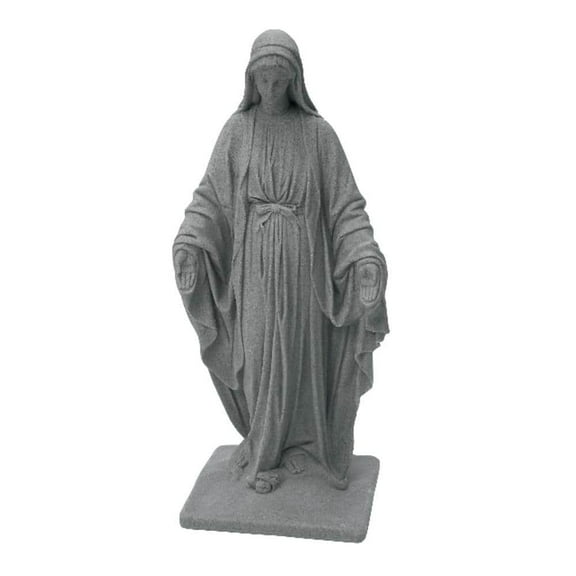 Granite Color High Density Resin Virgin Mary Statue