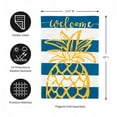 thumbnail image 2 of Evergreen Linen Garden Flag - Pineapple Stripe, 2 of 6