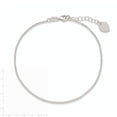 thumbnail image 2 of 925 Sterling Silver Heart 9 Inch Plus 1 Anklet Ankle Bracelet Love, 2 of 6