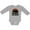 AC-Heather Grey, variant on Inktastic Wyoming Buffalo Retro Sunset Boys or Girls Long Sleeve Baby Bodysuit
