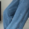 thumbnail image 4 of Gubotare Girls Jeans Toddler Boys Baggy Cargo Jeans Elastic High Waist Pants Vintage Wide Leg Ripped Jeans Loose Fit for Kids 4T 5T (Blue,4-5 Years), 4 of 9