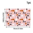 thumbnail image 3 of Soft Tone Pink Halloween Gift Wrapping Paper Ghost Pumpkin Spider Bat Print Fall Holiday Present Packaging Sheet DIY Craft Decor Paper for Autumn Party Gift Box Wrapping Accessory, 3 of 7