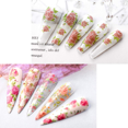 thumbnail image 2 of Makartt 10 Rouleaux de Fleurs Roses Autocollants de Transfert d'Ongles, 2 of 6