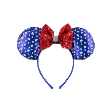 Way to Celebrate Patriotic Mini Mouse Ears Headband